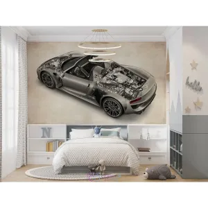 Дизайнерские фотообои по индивидуальному размеру Citydecor Technic (Porsche 918 Spyder) 46