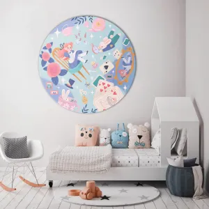 Картина-мегаборд круглая Citydecor Алиса в стране чудес 4