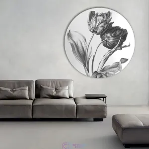 Картина-мегаборд круглая Citydecor Flowers 1