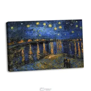 Модульная картина Citydecor &quot;Звездная ночь над Роной&quot;, Винсент ван Гог. Репродукция, арт. 1.275 (1 модуль) 60x90 см