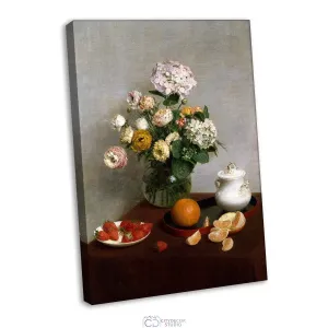 Модульная картина Citydecor &quot;Цветы и фрукты&quot;, Генри Латур. Репродукция, арт. 1.313 (1 модуль) 60x90 см