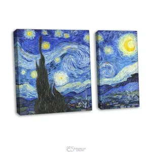 Модульная картина Citydecor &quot;Звездная ночь&quot;, Винсент ван Гог. Репродукция, арт. 12.58 (2 модуль) 70x100 см