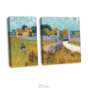 Модульная картина Citydecor &quot;Ферма в Провансе&quot;, Винсент ван Гог. Репродукция, арт. 12.62 (2 модуль) 70x100 см