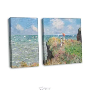 Модульная картина Citydecor &quot;Прогулка по скалам Пурвиля&quot;, Клод Моне. Репродукция, арт. 12.64 (2 модуля) 70x100 см