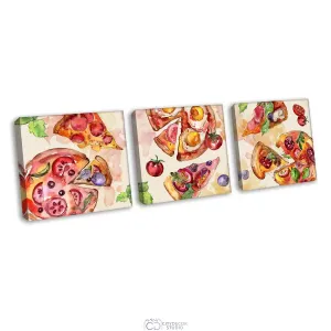 Модульная картина Citydecor Еда и Напитки арт. 3.64 (3 модуля) 37x117 см