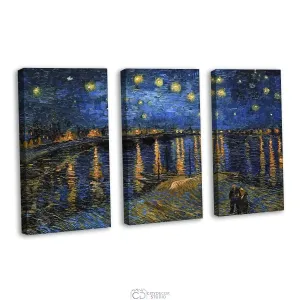 Модульная картина Citydecor &quot;Звездная ночь над Роной&quot;, Винсент ван Гог. Репродукция, арт. 7.209 (3 модуль) 75x117 см