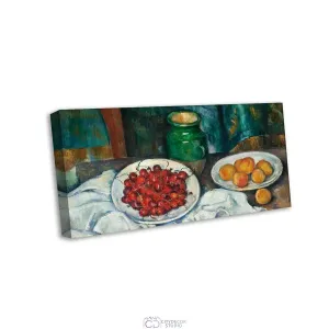 Модульная картина Citydecor &quot;Натюрморт с вишней и персиками&quot;, Поль Сезанн. Репродукция, арт. 9.83 (1 модуль) 75x37 см