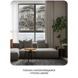 Самоклеящаяся пленка на окно, для мебели Biom 6 60x100 см