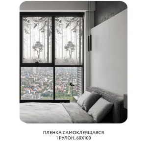 Самоклеящаяся пленка на окно, для мебели Dark Side 22 60x100 см