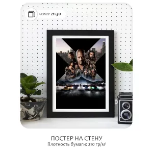 Постер Citydecor Форсаж арт. 10 (1 постер 21x30 см без рамы)