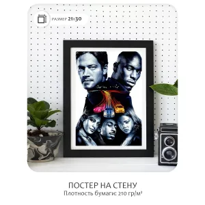 Постер Citydecor Форсаж арт. 8 (1 постер 21x30 см без рамы)