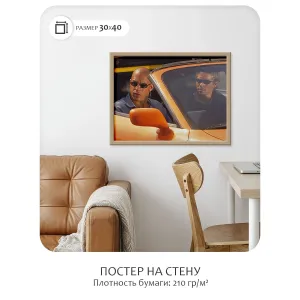 Постер Citydecor Форсаж арт. 1 (1 постер 30x40 см без рамы)