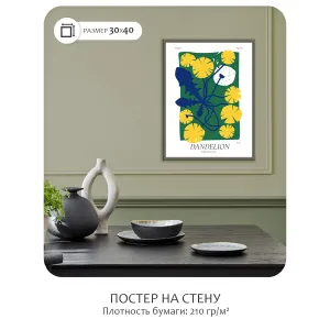 Постер Citydecor Dandelion (1 постер 30x40 см без рамы)