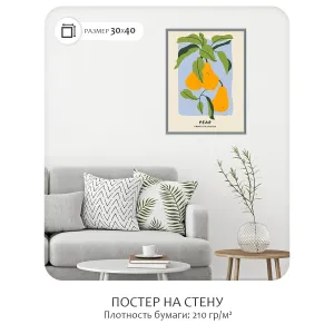 Постер Citydecor Фрукты арт. 3 (1 постер 30x40 см без рамы)