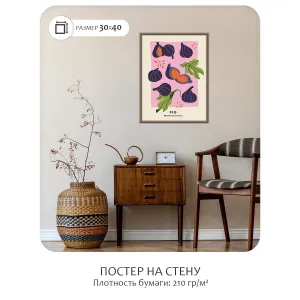 Постер Citydecor Фрукты арт. 9 (1 постер 30x40 см без рамы)