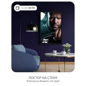 Постер Citydecor Форсаж арт. 6 (1 постер 40x60 см без рамы)