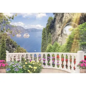 Фотообои рулонные Citydecor Фреска балкончик 3D на флизелиновой основе 200x140 см