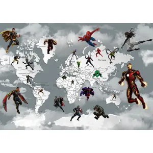 Дизайнерские фотообои рулонные Citydecor Superhero 1 на флизелиновой основе 200x140 см