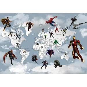 Дизайнерские фотообои рулонные Citydecor Superhero 2 на флизелиновой основе 200x140 см