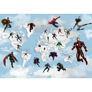 Дизайнерские фотообои рулонные Citydecor Superhero 3 на флизелиновой основе 200x140 см