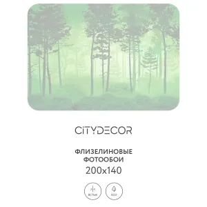 Дизайнерские фотообои рулонные Citydecor Таинственный лес 12 на флизелиновой основе 200x140 см