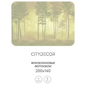 Дизайнерские фотообои рулонные Citydecor Таинственный лес 7 на флизелиновой основе 200x140 см