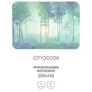 Дизайнерские фотообои рулонные Citydecor Таинственный лес 8 на флизелиновой основе 200x140 см