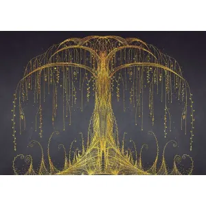 Фотообои рулонные Citydecor Золотое дерево на флизелиновой основе 200x140 см