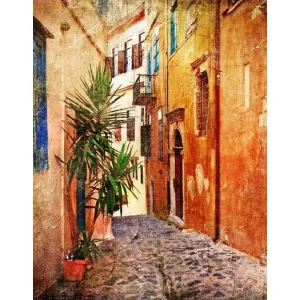 Фотообои рулонные Citydecor Улочка 2 на флизелиновой основе 200x254 см