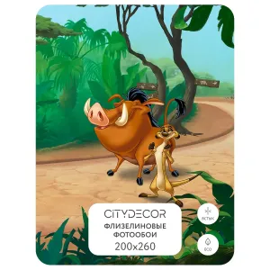 Фотообои рулонные Citydecor Детская 376 на флизелиновой основе 200x260 см