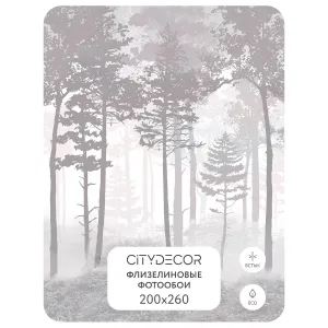 Дизайнерские фотообои рулонные Citydecor Таинственный лес 15 на флизелиновой основе 200x260 см
