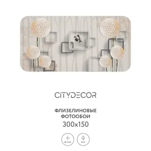 Фотообои рулонные Citydecor Абстракция 22 на флизелиновой основе 300x150 см