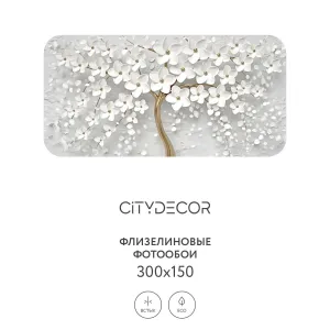 Фотообои рулонные Citydecor Абстракция 7 3D на флизелиновой основе 300x150 см