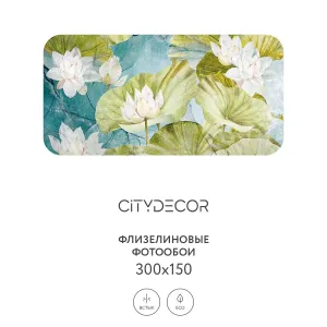 Дизайнерские фотообои рулонные Citydecor Blossom 10 на флизелиновой основе 300x150 см
