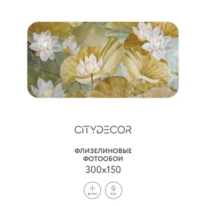 Дизайнерские фотообои рулонные Citydecor Blossom 16 на флизелиновой основе 300x150 см
