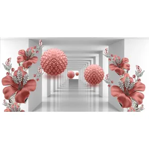 Фотообои рулонные Citydecor Цветочная абстракция 12 на флизелиновой основе 300x150 см