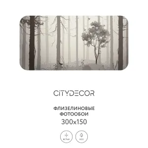 Дизайнерские фотообои рулонные Citydecor Dark Side 35 на флизелиновой основе 300x150 см