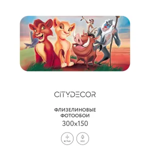 Фотообои рулонные Citydecor Детская 366 на флизелиновой основе 300x150 см