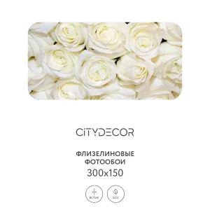 Фотообои рулонные Citydecor Цветы и Растения 154 на флизелиновой основе 300x150 см