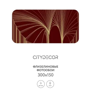 Фотообои рулонные Citydecor Perfect Lines 26 на флизелиновой основе 300x150 см