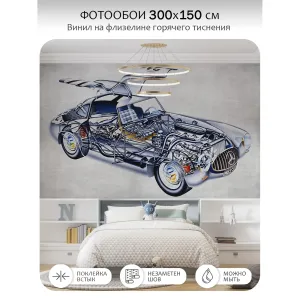 Фотообои рулонные Citydecor Technic 38 на флизелиновой основе 300x150 см Фотообои рулонные Citydecor Technic 38 на флизелиновой основе 300x150 см