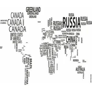 Фотообои рулонные Citydecor Карта мира модерн на флизелиновой основе 300x254 см