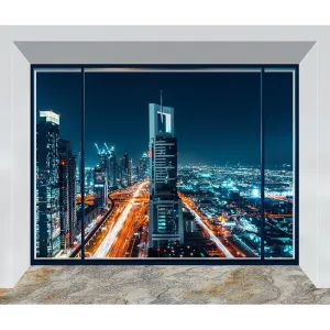 Фотообои рулонные Citydecor Ночной город панорама на флизелиновой основе 300x254 см Фотообои рулонные Citydecor Ночной город панорама на флизелиновой основе 300x254 см