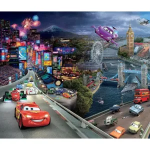 Фотообои рулонные Citydecor Тачки на флизелиновой основе 300x254 см