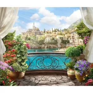 Фотообои рулонные Citydecor Вид из балкона на флизелиновой основе 300x254 см Фотообои рулонные Citydecor Вид из балкона на флизелиновой основе 300x254 см