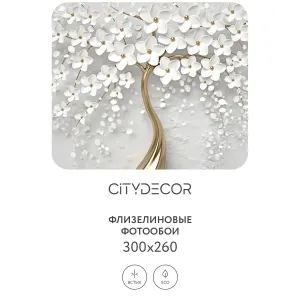 Фотообои рулонные Citydecor Абстракция 7 3D на флизелиновой основе 300x260 см