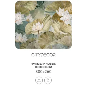 Дизайнерские фотообои рулонные Citydecor Blossom 15 на флизелиновой основе 300x260 см
