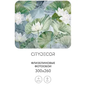 Дизайнерские фотообои рулонные Citydecor Blossom 26 на флизелиновой основе 300x260 см