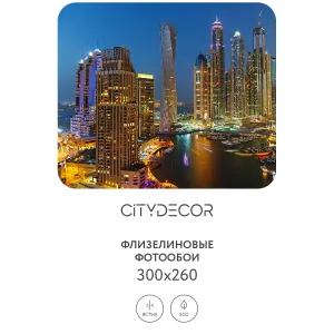 Фотообои рулонные Citydecor Города и Архитектура 84 на флизелиновой основе 300x260 см