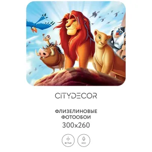 Фотообои рулонные Citydecor Детская 371 на флизелиновой основе 300x260 см